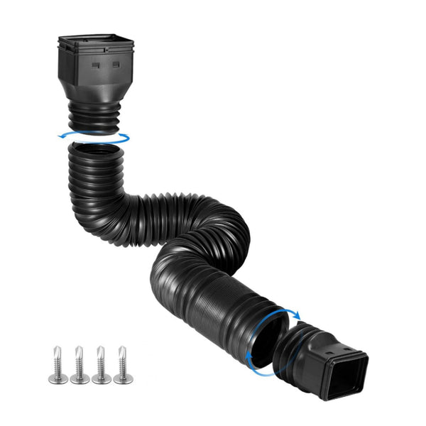 🏡 Flexible Rain Gutter Downspout Extension Kit  – Adjustable 22