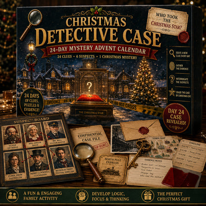 ⏳🎄🔎 Mystery Adventure Advent Calendar -24 Days, 24 Clues, One Final Reveal