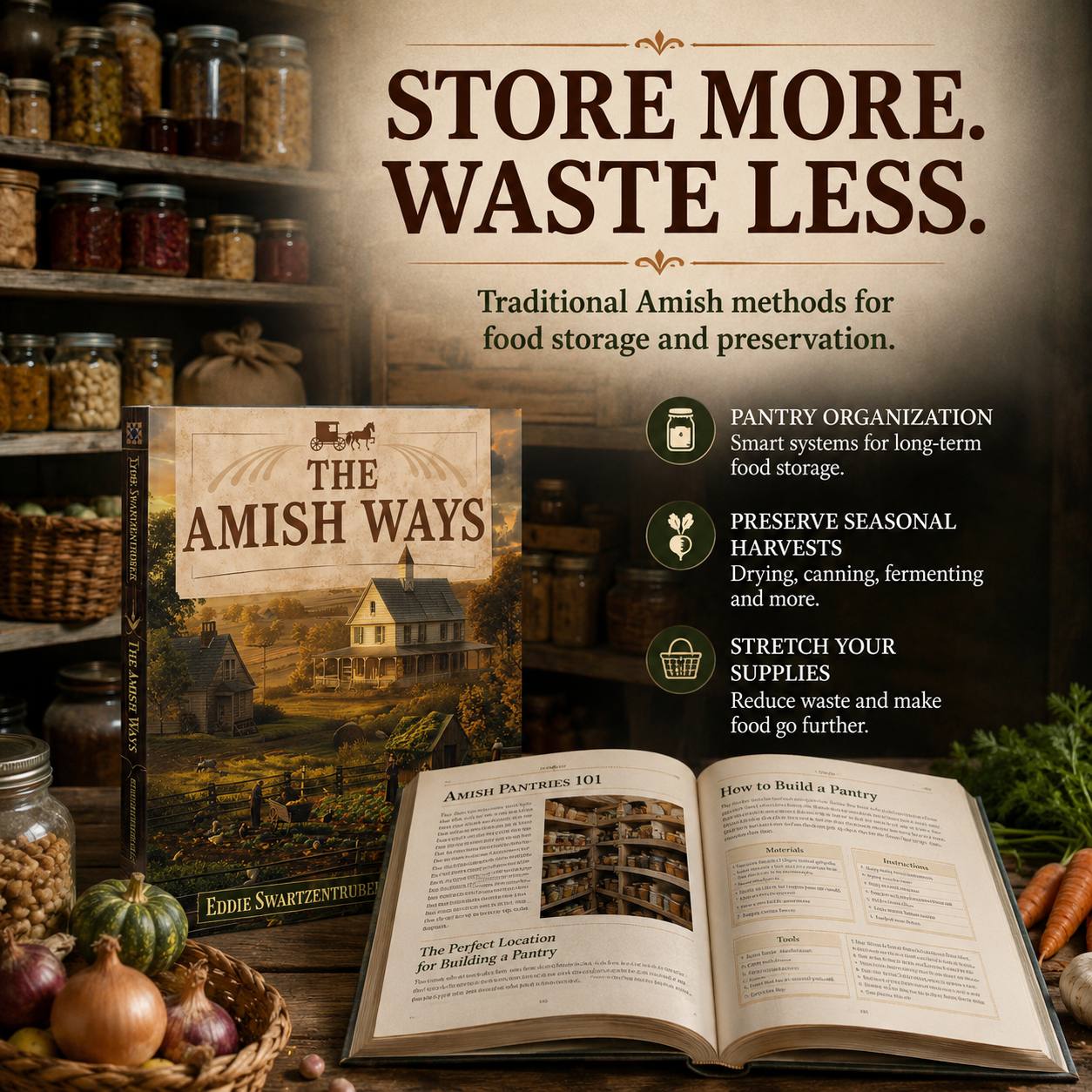 🏡 HOMESTEADING FAVORITE | Practical Self-Sufficiency Guide – Food, Pantry, Home & Traditional Living Skills