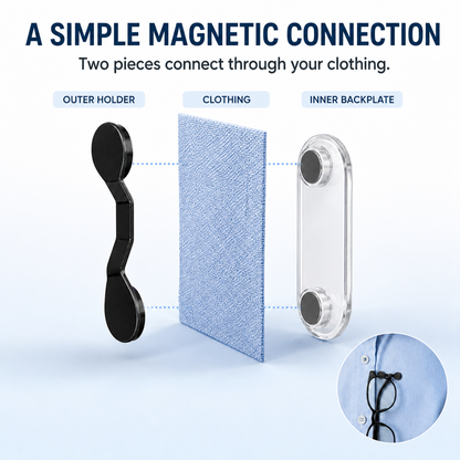 👓Magnetic Glasses Holder — Keep Your Glasses Close