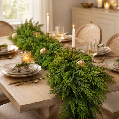 🏆2026 HOT SALE💥 Pre-lit Christmas Cedar Garland