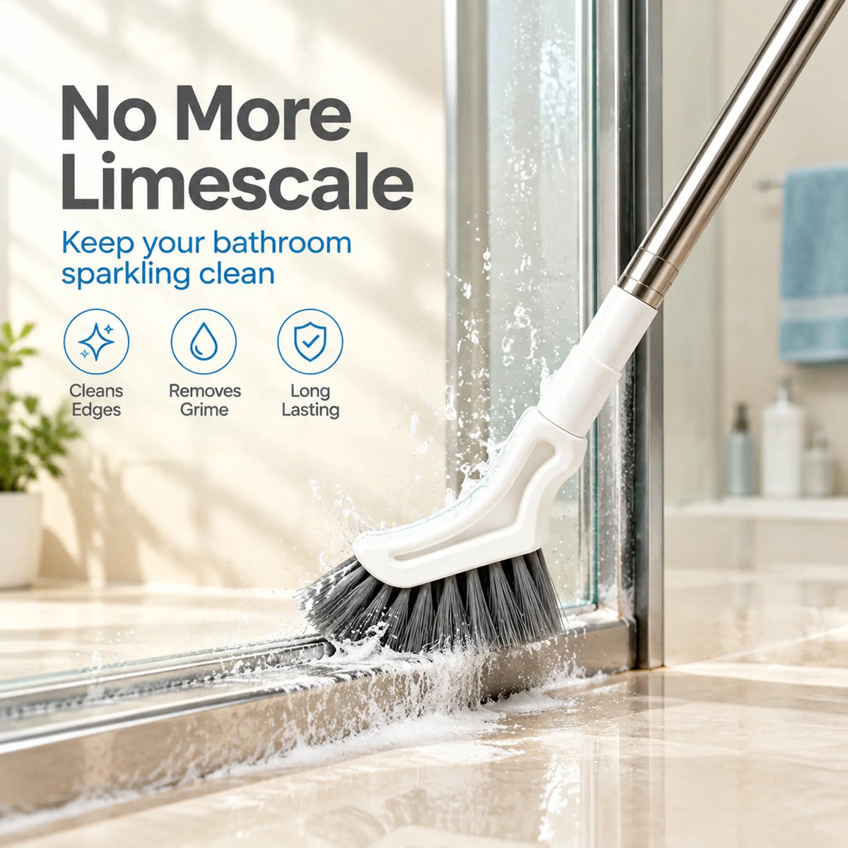 2-Pack Telescopic Crevice Cleaning Brush – Adjustable Stainless Steel Long Handle