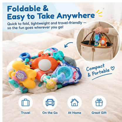 Stroller Hanging Toy – Multifunctional Interactive Sensory Toy for Newborn Early Education and Entertainment (1 Set)