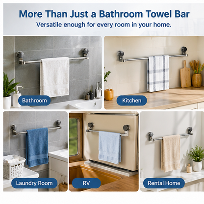 Adjustable Suction Cup Towel Bar
