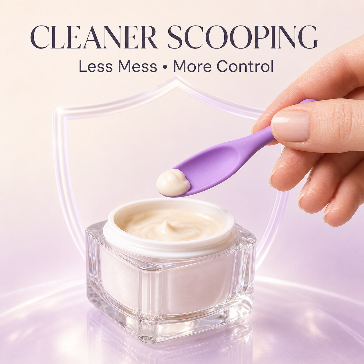 ✨ 3-Piece Mini Silicone Spatula Set – Double-Ended Jar & Makeup Scrapers 💜