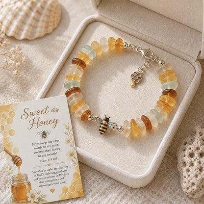 🌊 Sea Glass Blessing Bracelet
