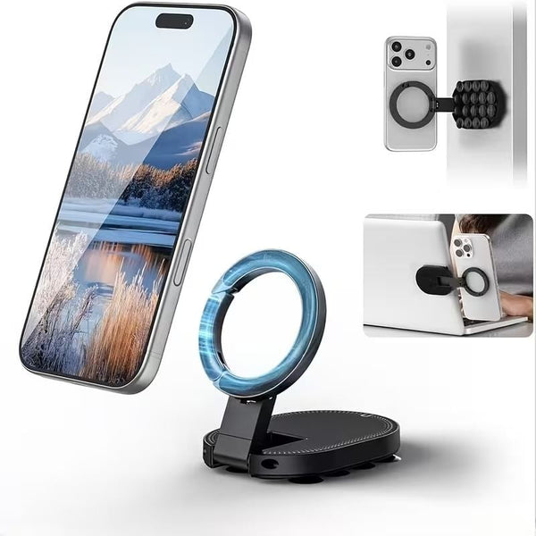 🔥2026 HOT SALE🔥3-in-1 Magnetic Suction Cup Phone Mount – The Ultimate Versatile Holder for Car, Desk & More