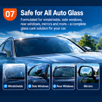 ✨ Powerful Car Glass Cleaner – Removes Oil Film, Stains & Insect Residue | Hydrophobic Windshield Cleaner for a Clearer View