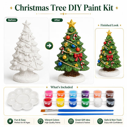 • 🎨 Beginner-Friendly DIY Christmas Figurine Painting Kit | Create Your Own Festive Holiday Decorations 🎄💕
