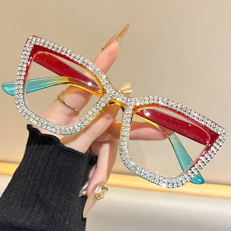 🔥Best Seller- 🐱Cat Eye Anti-Blue Light Reading Glasses 💎Diamond Inlaid