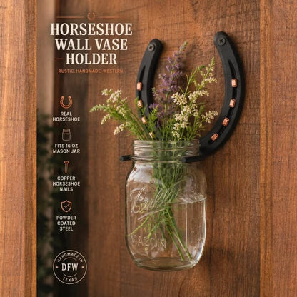 Handmade Horseshoe Mason Jar Holder Collection (📦Buy 2 Free Shipping)