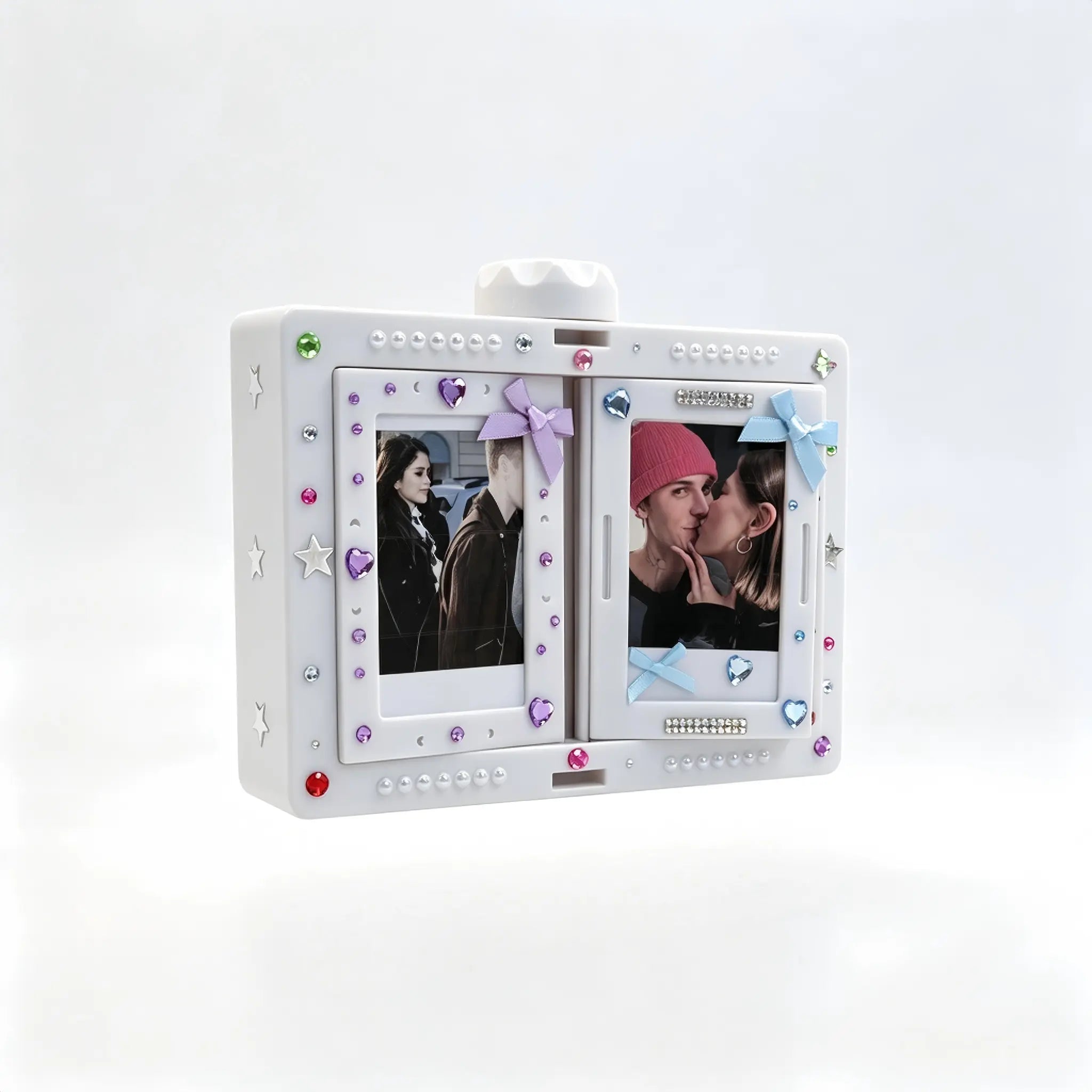 Spin Through Your Favorite Memories – A Modern Rotating Photo Display for 24 Special Moments