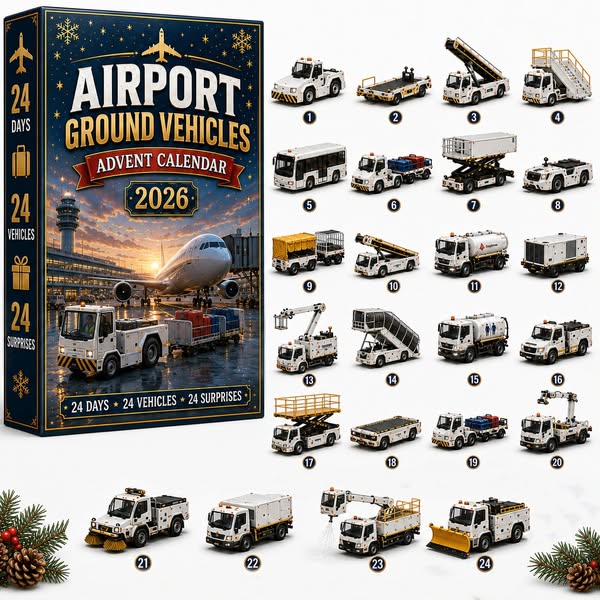 ⏰Christmas Early Bird 50% OFF-🎄🚂Trains & Rail Vehicles Advent Calendar 2026 – 24 Railway Surprises