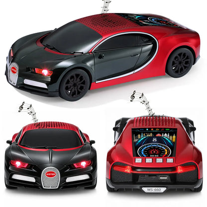 WSTER WS-660 Supercar Bluetooth Speaker with LED Lights