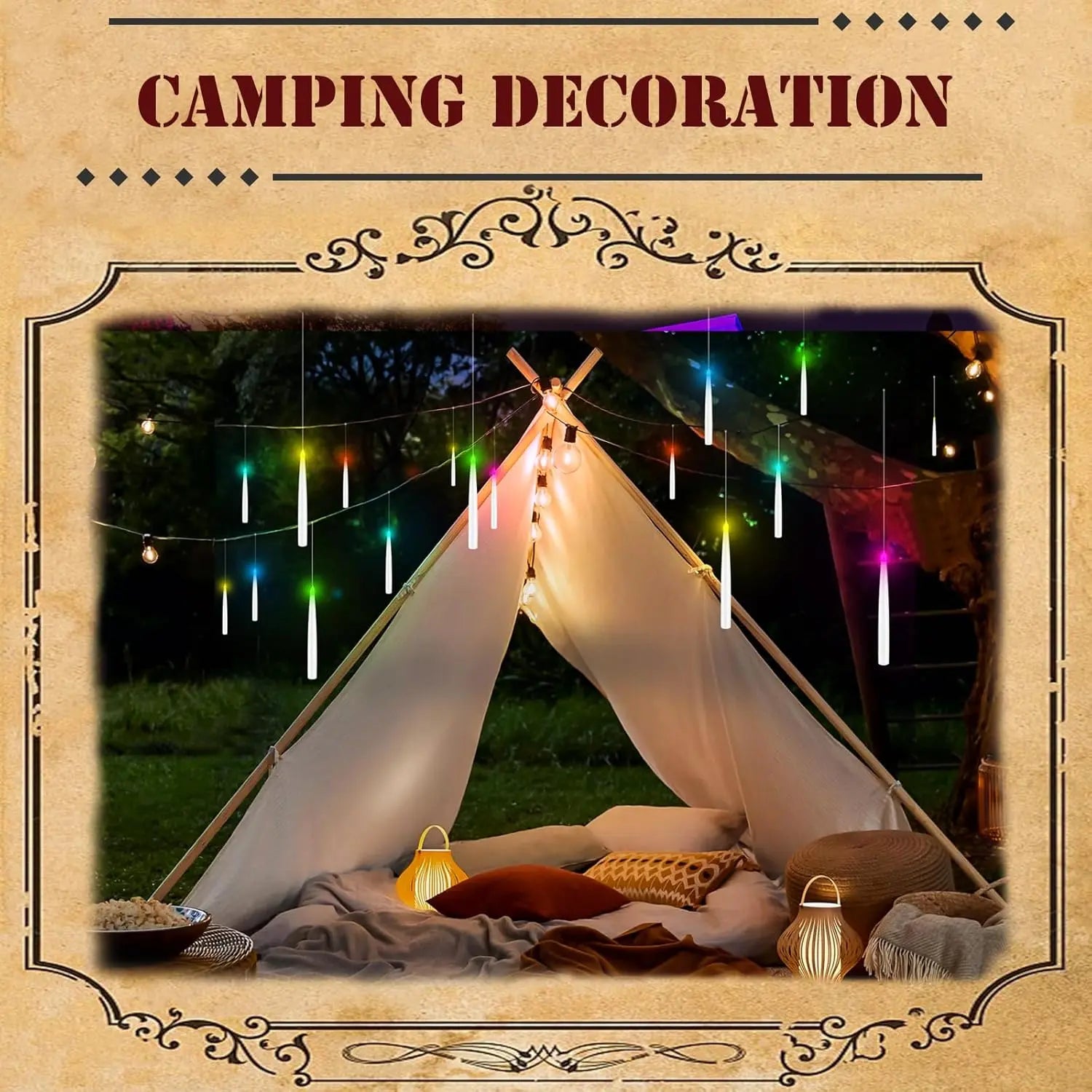 🕯️Magic Wand Remote Floating Candles – Flameless LED Hanging Candles for Christmas & Halloween Decor
