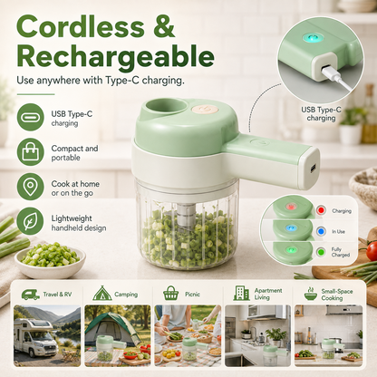 4-in-1 Handheld Electric Food Chopper