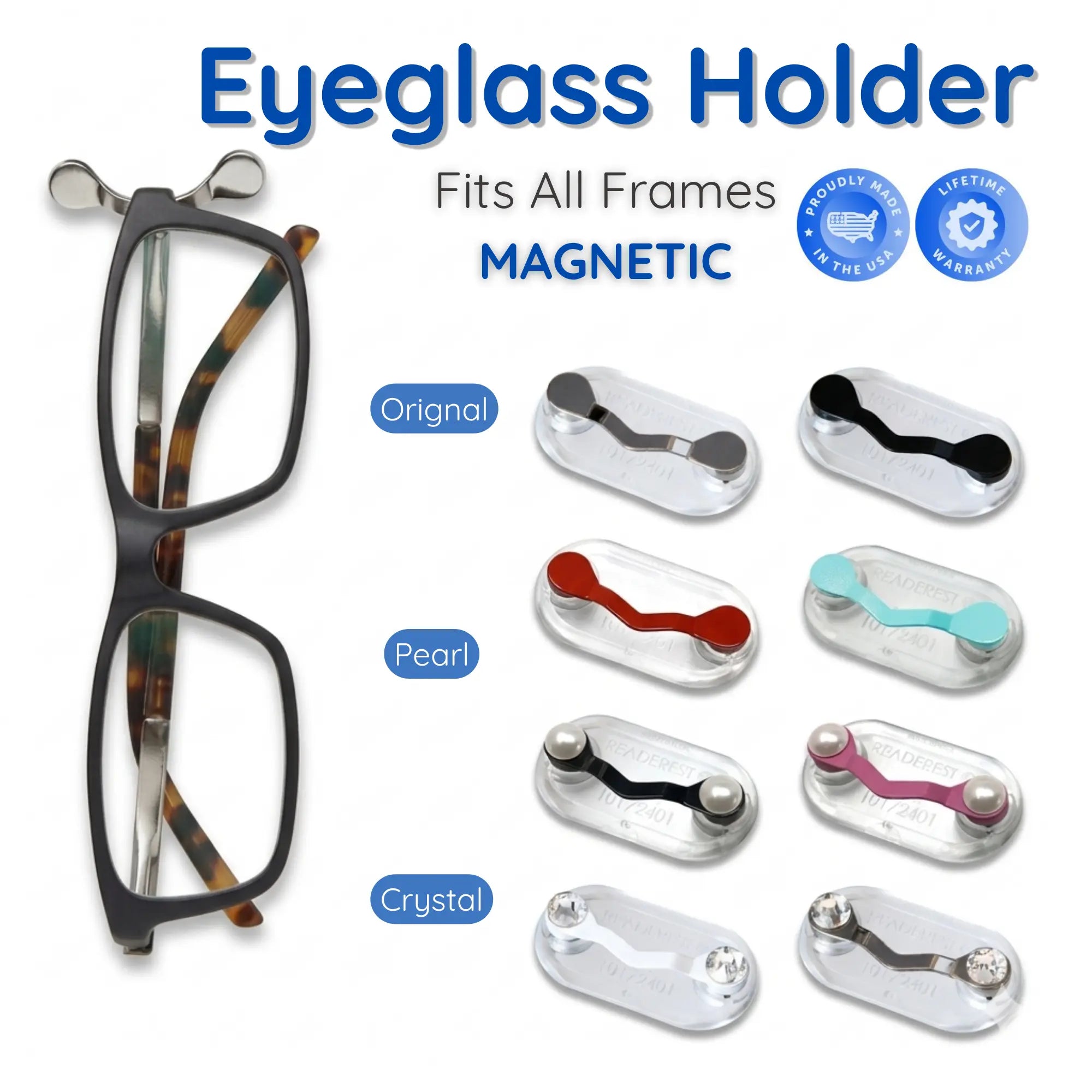 Magnetic Glasses Holder Premium Strength Magnetic