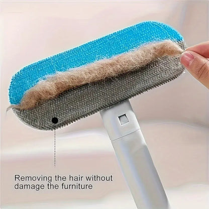 🐾🐾Say Goodbye to Pet Hair – The Reusable Brush That Cleans Fur from Every Surface