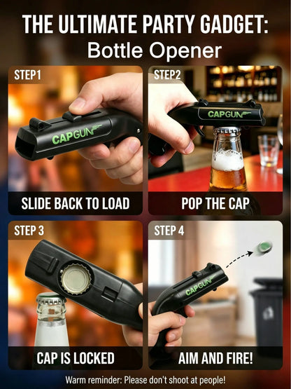 🍺🍺Ultimate Bottle Opener for Men – One-Press Spring-Loaded Opener for Home Bar & Kitchen