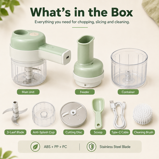 4-in-1 Handheld Electric Food Chopper