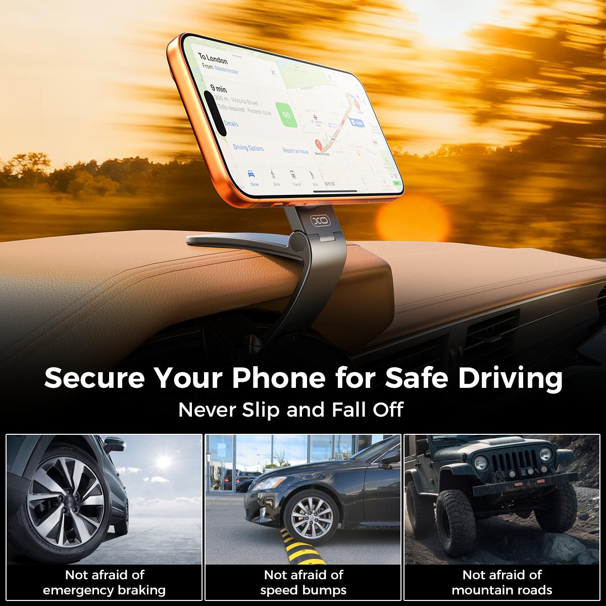 Strong Magnetic Grip. Perfect Viewing Angle. Safer Every Drive.