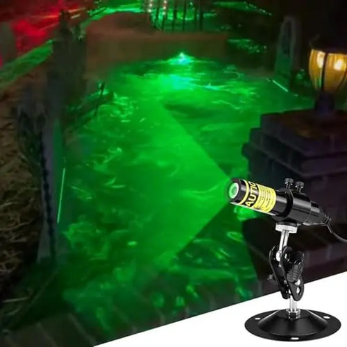 Halloween Laser Swamp Light Works with Low Lying Fog Machine, IP67 Waterproof 360-Degree Adjustable
