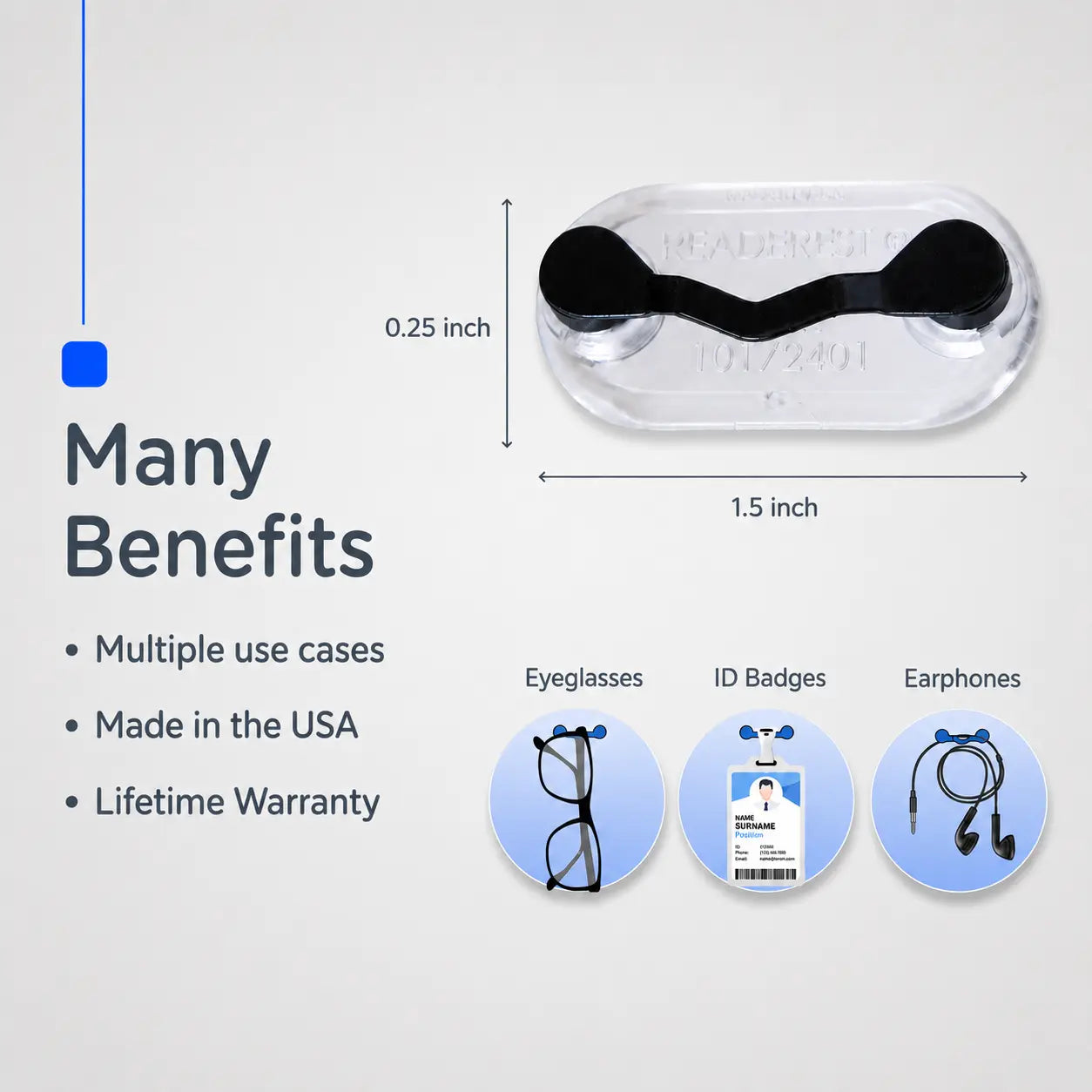 Magnetic Glasses Holder Premium Strength Magnetic