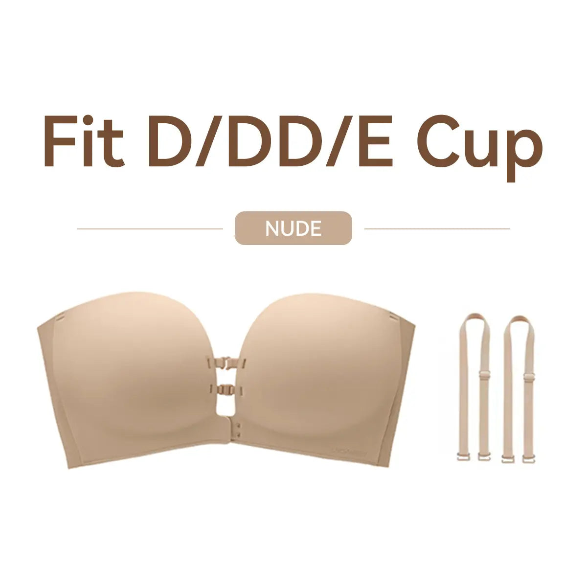 All-Day Non-Slip Front Closure Strapless Bra | Multi-Way Support