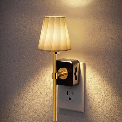 🌙Pleated Fabric Cover Night Light