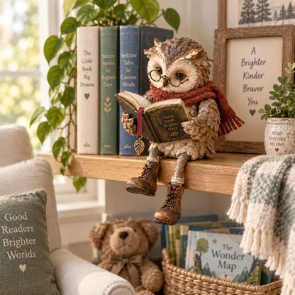 🦉 Reading Owl Figurine