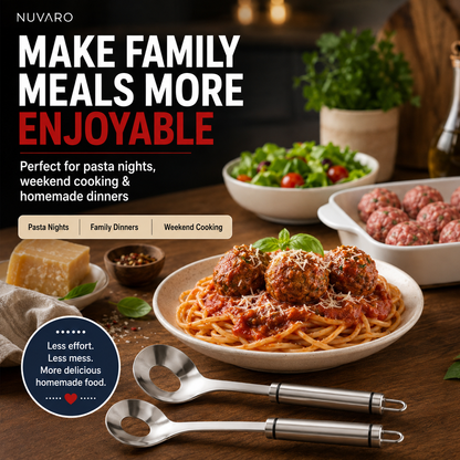 2PCS-Stainless Steel Meatball Maker Spoon – Make Perfect Meatballs Without Messy Hands