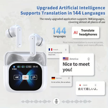 🔥Wireless Bluetooth Translation Earphone With LED display screen(Fit iOS & Android)