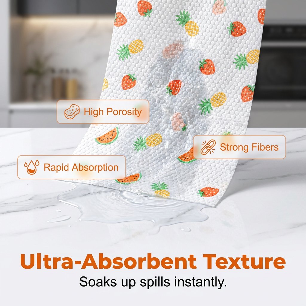 🔥 50PCS Reusable Cleaning Rag Roll – Wash, Reuse & Clean More for Less 🌿