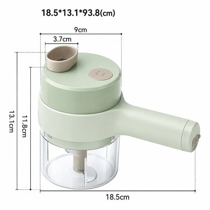 4-in-1 Handheld Electric Food Chopper