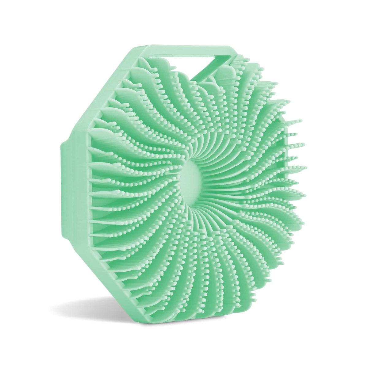 Body Bath Brush — Antibacterial silicone bath brush designed for sensitive and acne-prone skin.