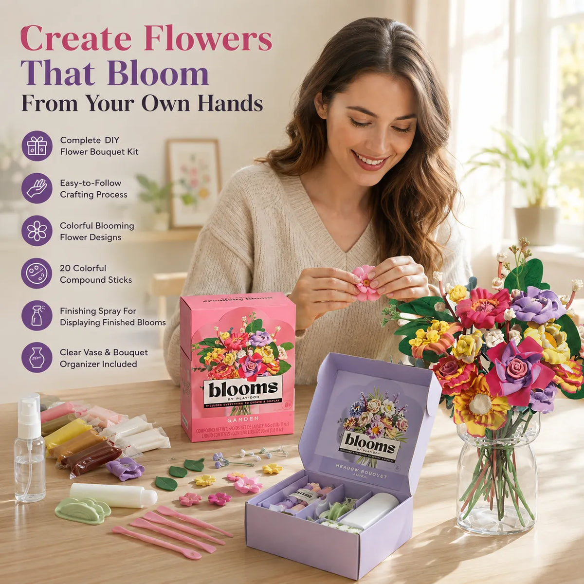DIY Blooming Flower Bouquet Craft Kit