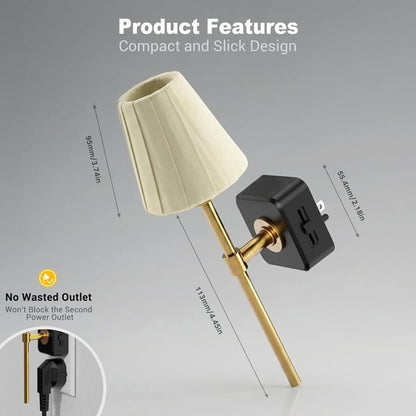 🌙Pleated Fabric Cover Night Light