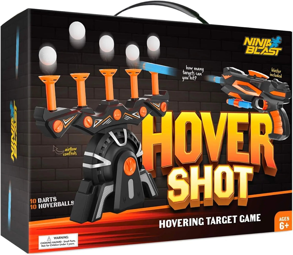 🎯 Hover Shot Shooting Toy for Kids Ages 6+ – Floating Ball Target Game with Foam Darts & Toy Gun 🎁