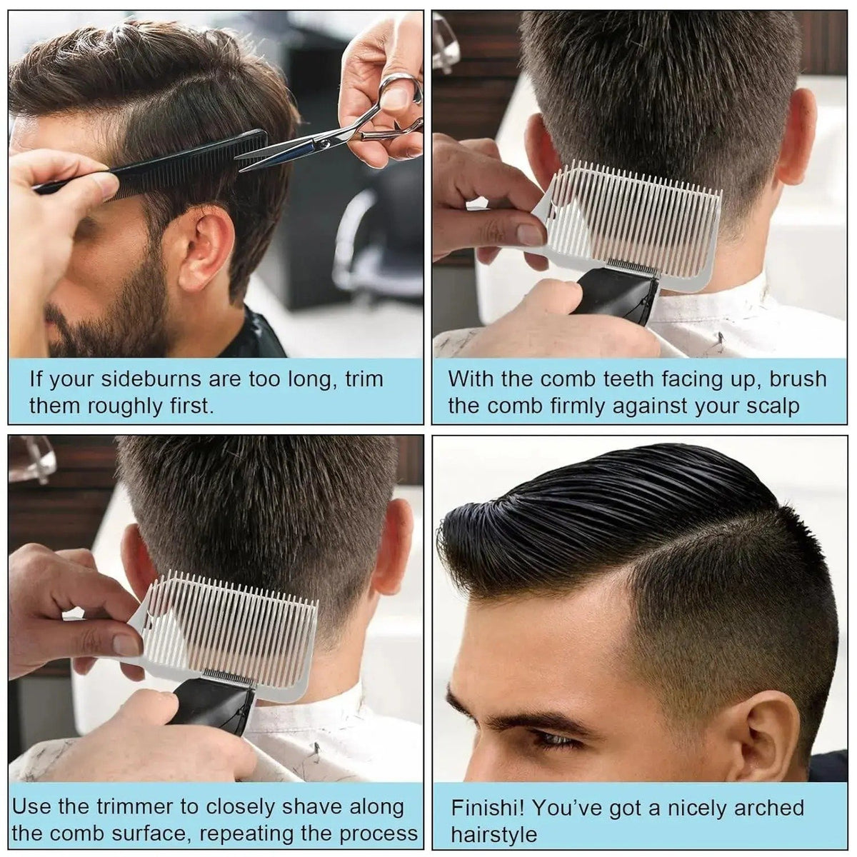 4-Piece Hair Cutting Guide Kit