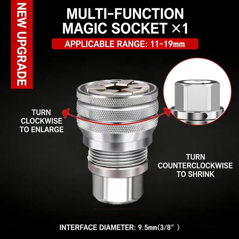 🔥 Multi-Function Universal Socket Wrench Tool