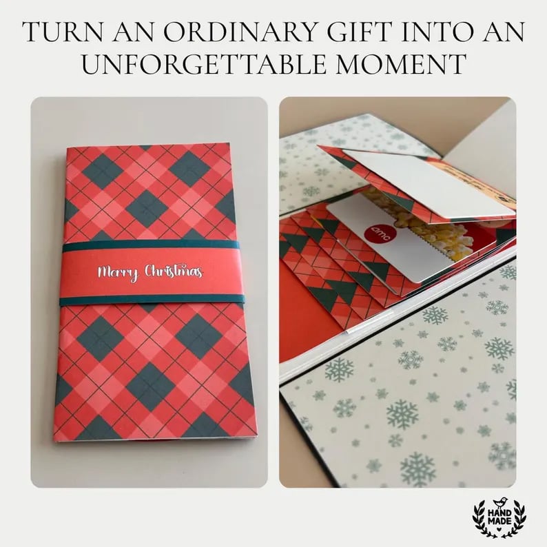 ⏰LAST DAY 50% OFF - 2026 New🎅🎁 Waterfall Christmas Gift Card Booklet 💳✨