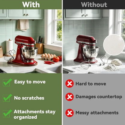 Non-slip base for KitchenAid mixers – Pine wood