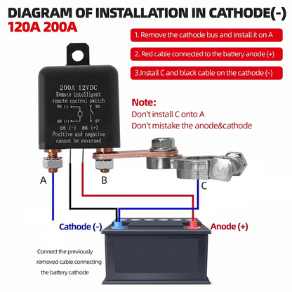 🔌WIRELESS REMOTE CONTROL BATTERY RELAY SWITCH