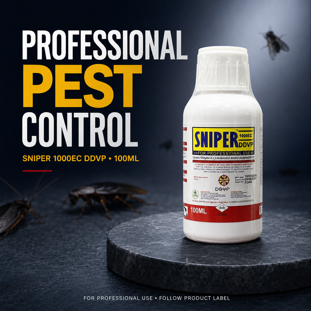 Household Pest Control Concentrate – Indoor insecticide and cockroach control solution; effective against cockroaches, crawling insects, flies, and more.