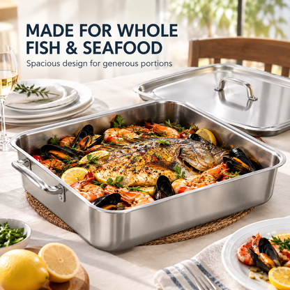 Large, extra-thick, heavy-duty baking pan; high-temperature resistant kitchen tray.