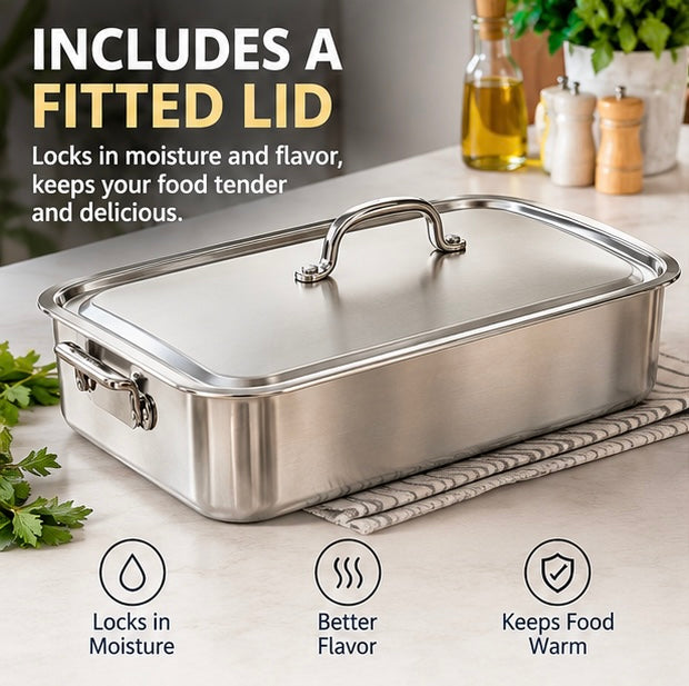 Large, extra-thick, heavy-duty baking pan; high-temperature resistant kitchen tray.