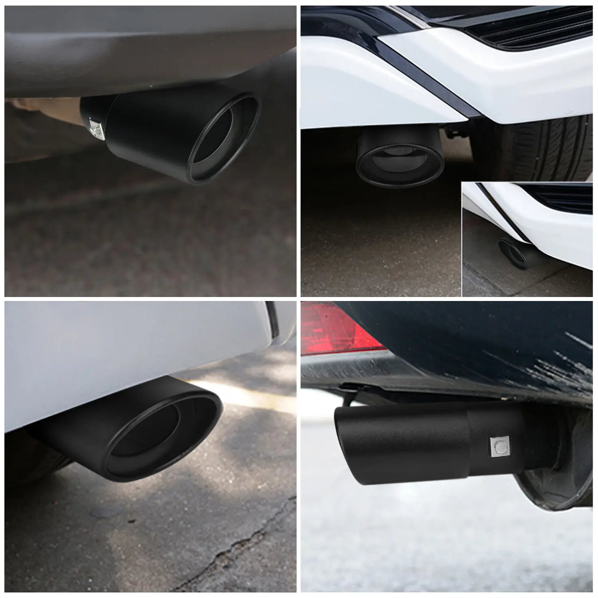 Universal Stainless Steel Car Exhaust Muffler Tip Trim Decor