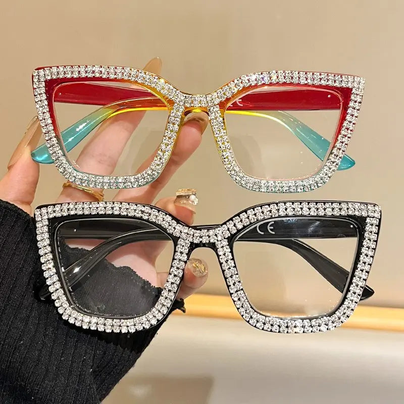🔥Best Seller- 🐱Cat Eye Anti-Blue Light Reading Glasses 💎Diamond Inlaid