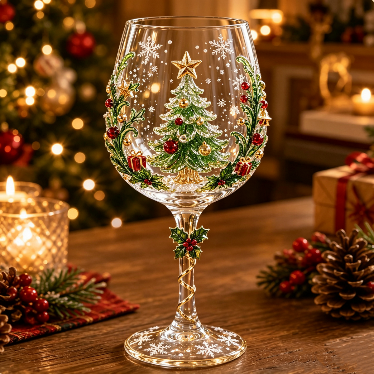 🎄Christmas Early Bird Sale🎁Christmas 3D Wine Glass Collection Gift Box Set🍷🎅