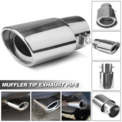 Universal Stainless Steel Car Exhaust Muffler Tip Trim Decor